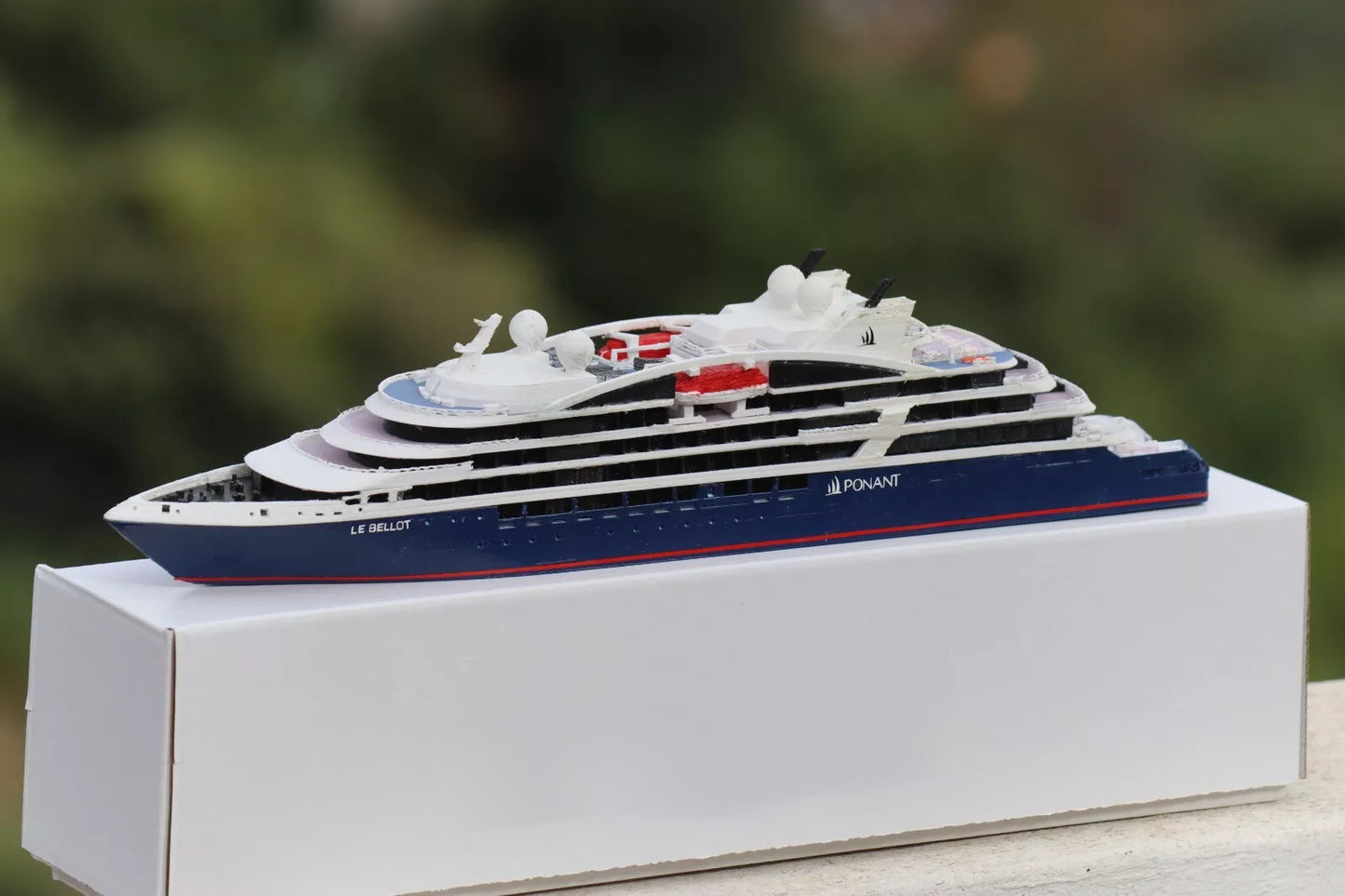 Compagnie du Ponant' Le Bellot cruise ship model