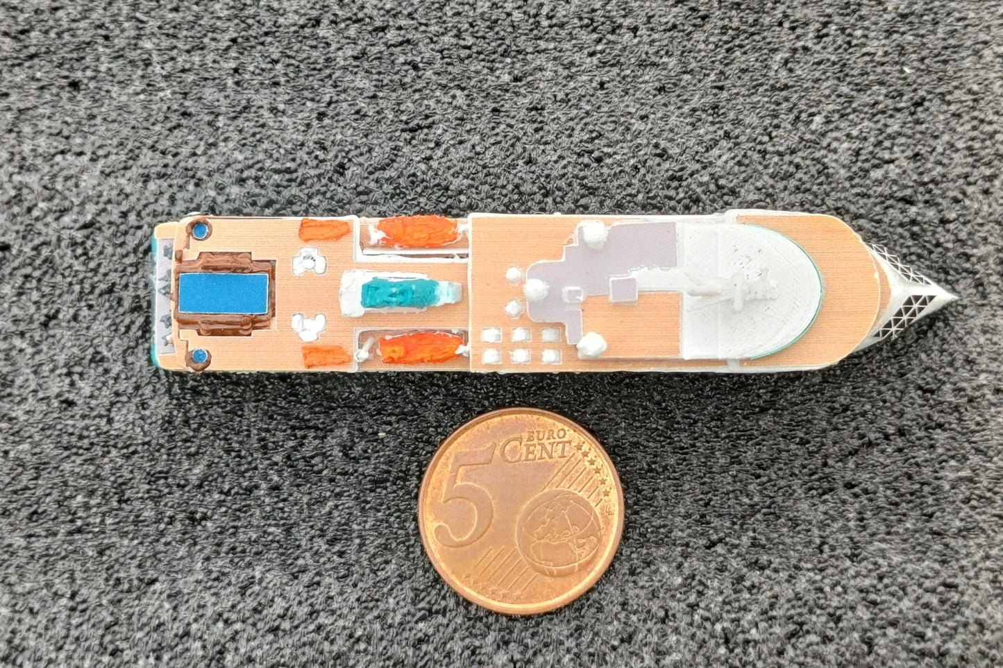 1:1250 Aurora Expeditions' Sylvia Earle class cruise ship model