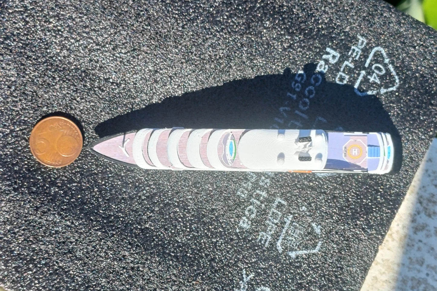 1:1250 Scenic Luxury' Scenic Eclipse 2 cruise ship model