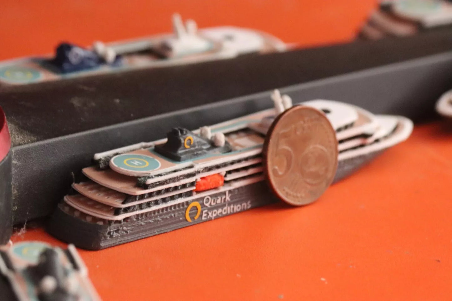 1:1250 Quark Expeditions' World Explorer cruise ship model