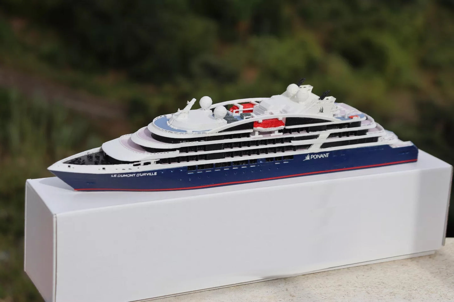 Compagnie du Ponant' Le Dumont d'Urville cruise ship model