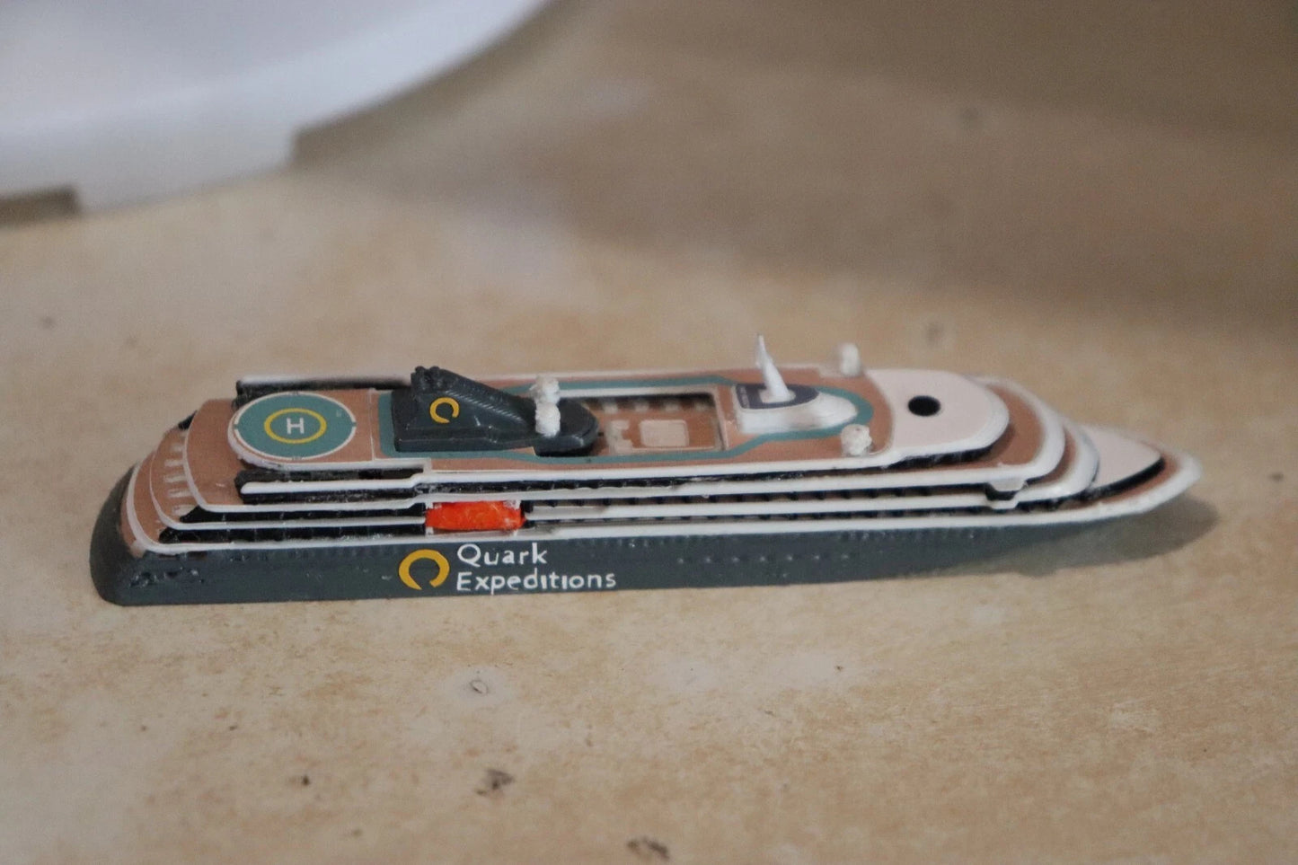 1:1250 Quark Expeditions' World Explorer cruise ship model