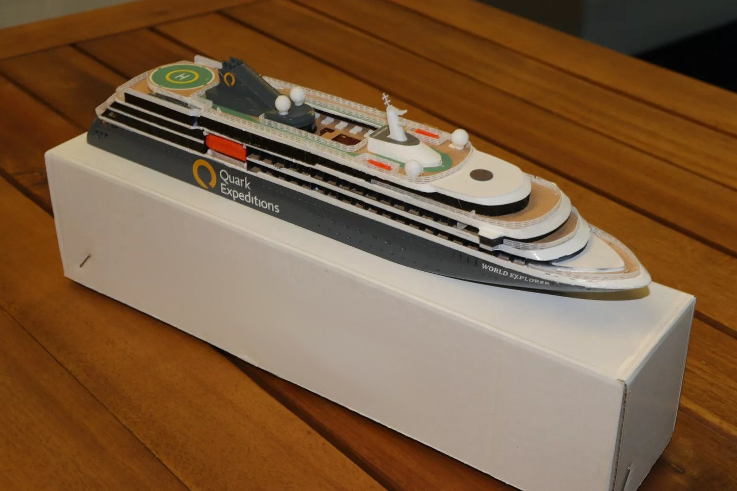 Quark Expeditions' World Explorer cruise ship model