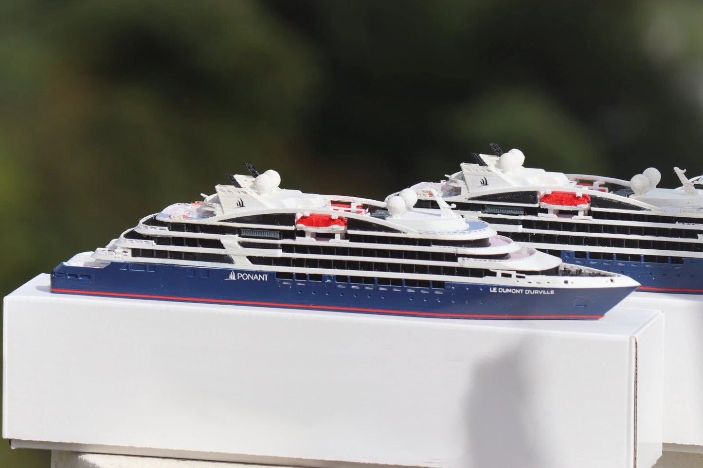 Compagnie du Ponant' Le Dumont d'Urville cruise ship model