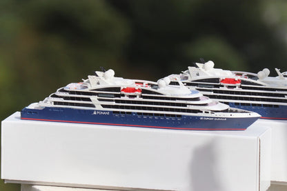 Compagnie du Ponant' Le Dumont d'Urville cruise ship model