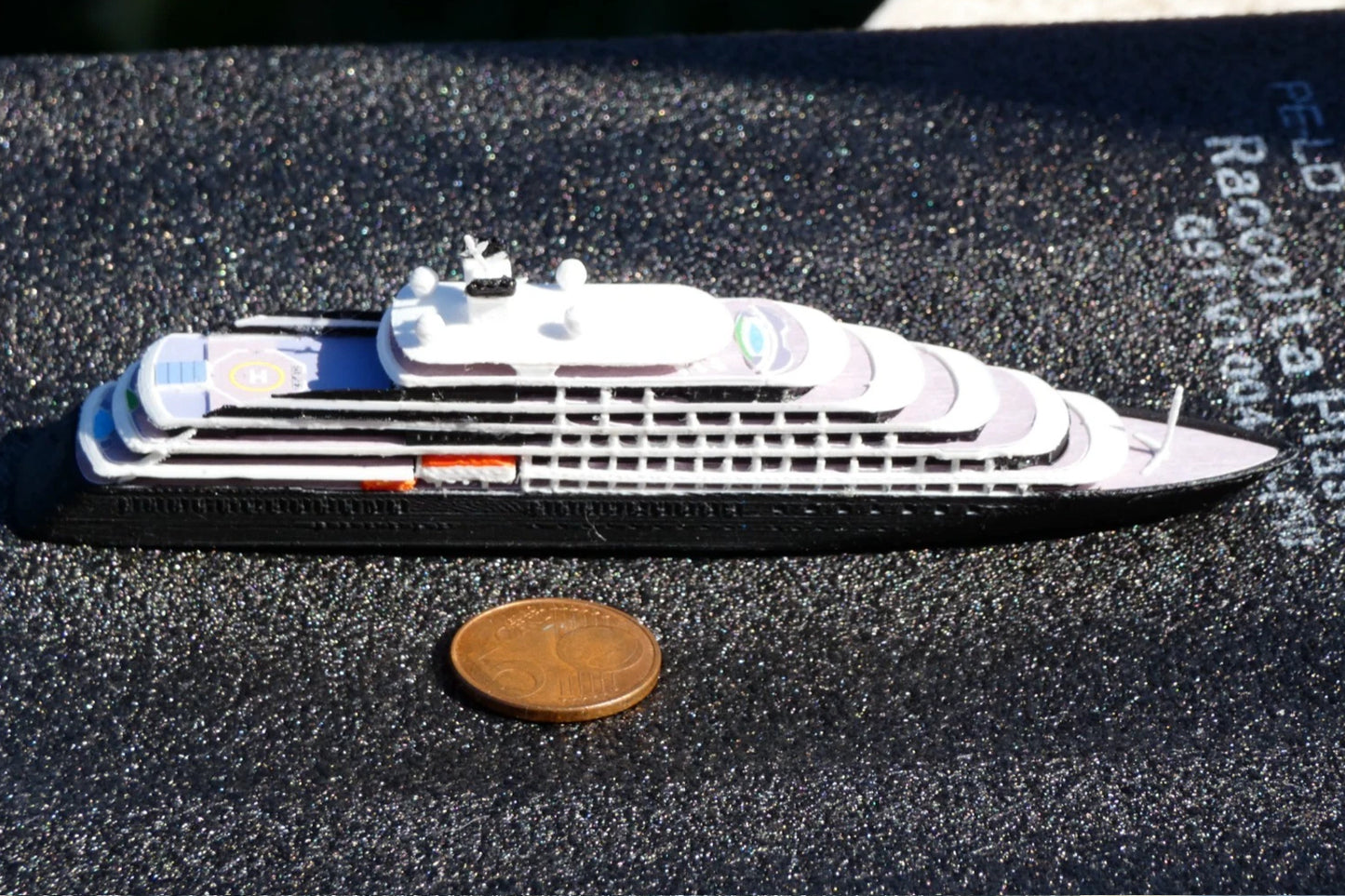 1:1250 Scenic Luxury' Scenic Eclipse 2 cruise ship model