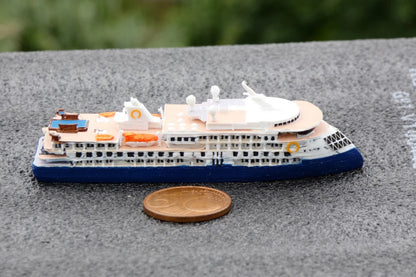 1:1250 Quark Expeditions' Ocean Explorer class cruise ship model