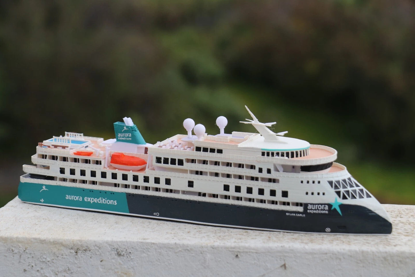 Aurora Expeditions' Sylvia Earle cruise ship model