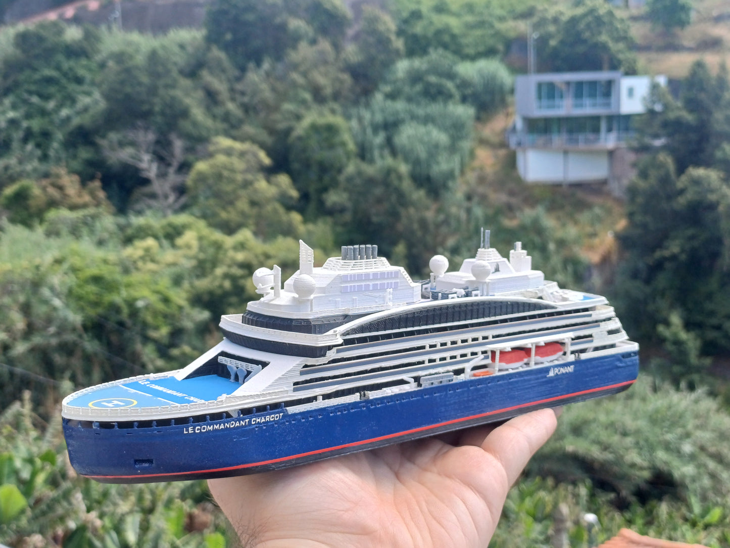 Compagnie du Ponant' Le Commandant Charcot cruise ship model