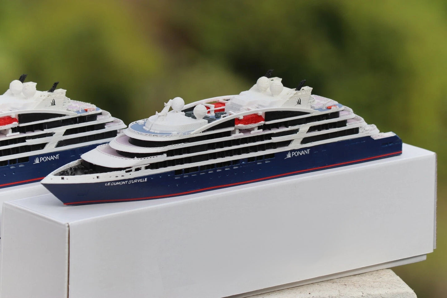 Compagnie du Ponant' Le Dumont d'Urville cruise ship model