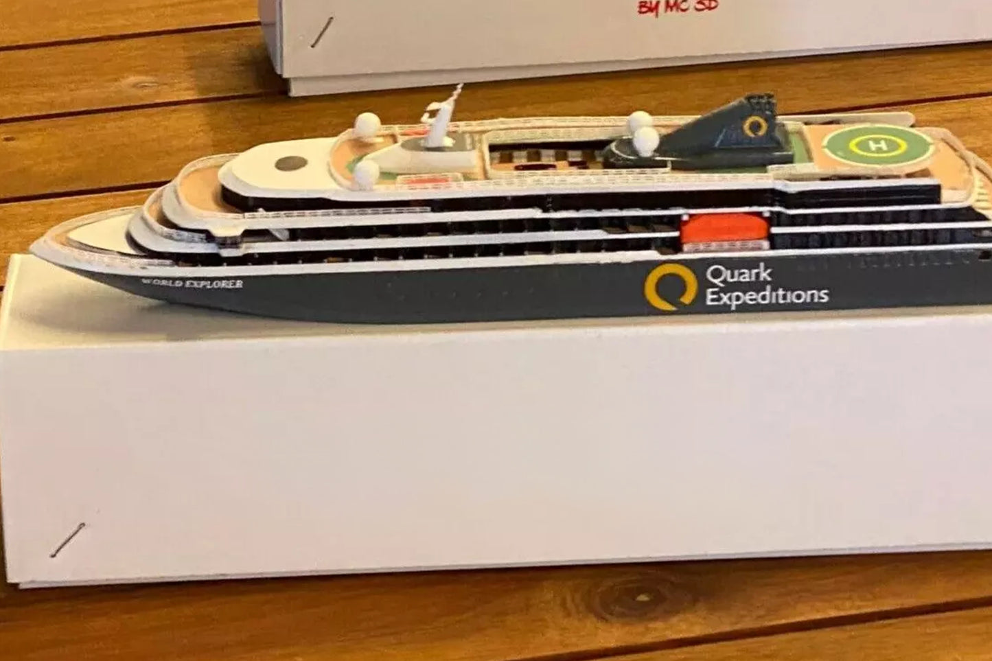 Quark Expeditions' World Explorer cruise ship model