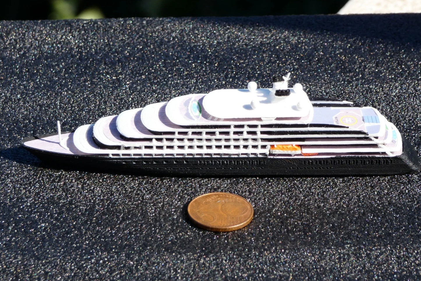1:1250 Scenic Luxury' Scenic Eclipse 2 cruise ship model