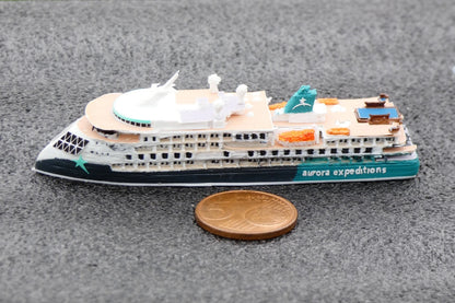 1:1250 Aurora Expeditions' Sylvia Earle class cruise ship model