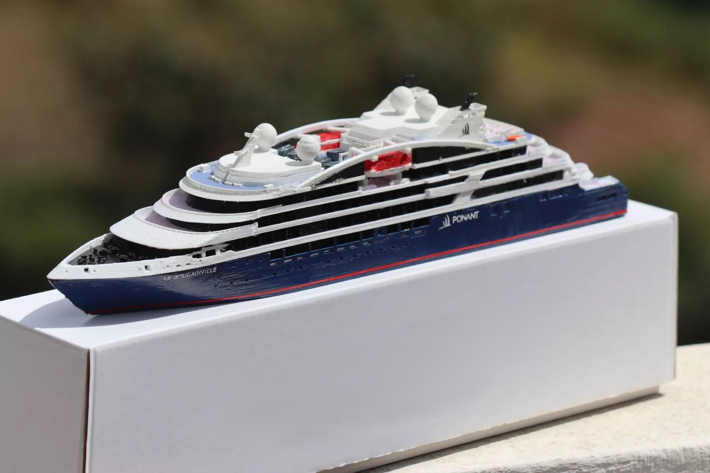 Compagnie du Ponant' Le Bougainville cruise ship model