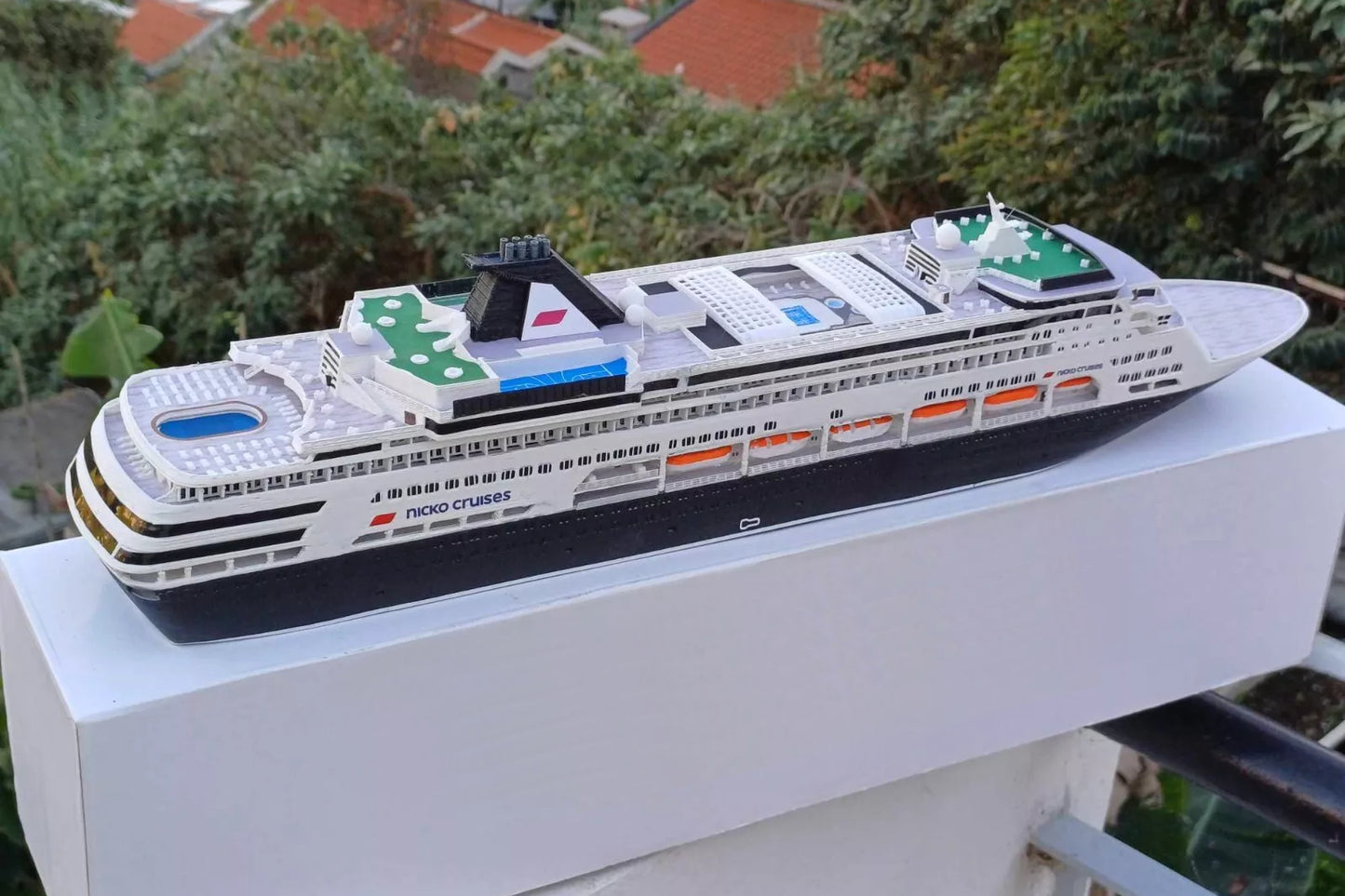 Nicko Cruises' Vasco da Gama cruise ship model