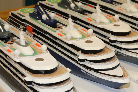 Atlas Ocean Voyages' World Navigator cruise ship model