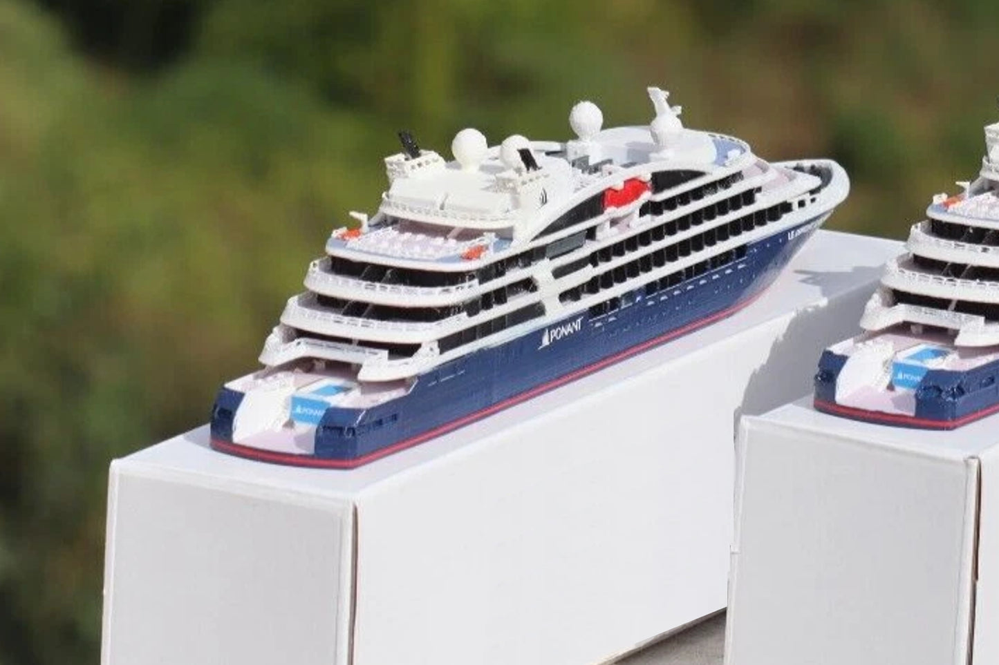 Compagnie du Ponant' Le Dumont d'Urville cruise ship model