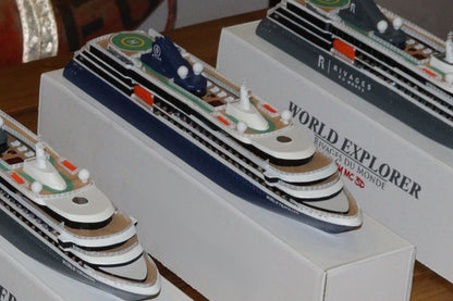 Atlas Ocean Voyages' World Traveller cruise ship model