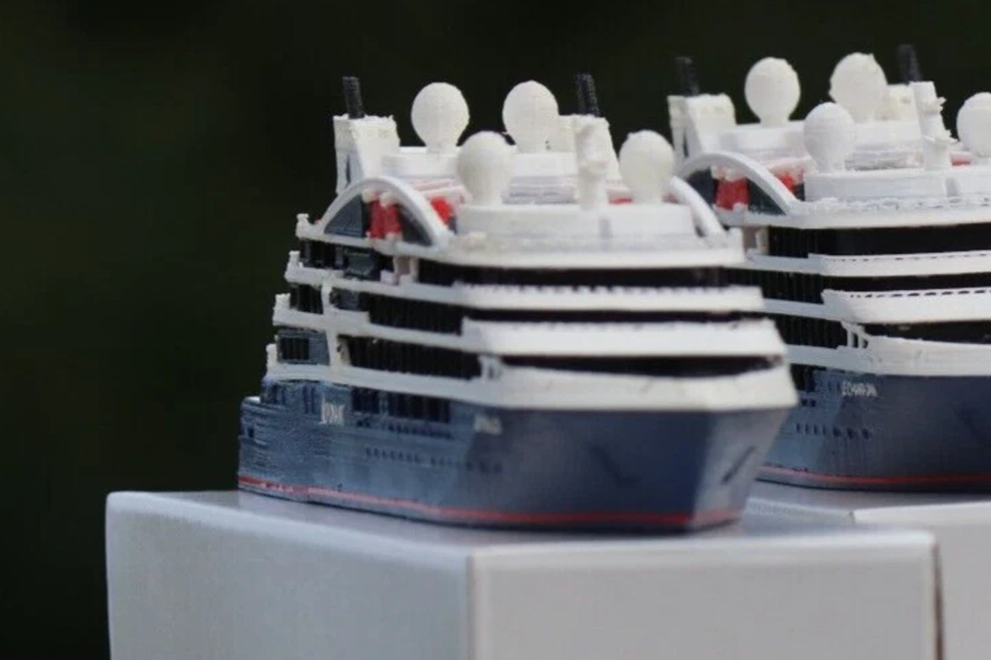Compagnie du Ponant' Le Bellot cruise ship model
