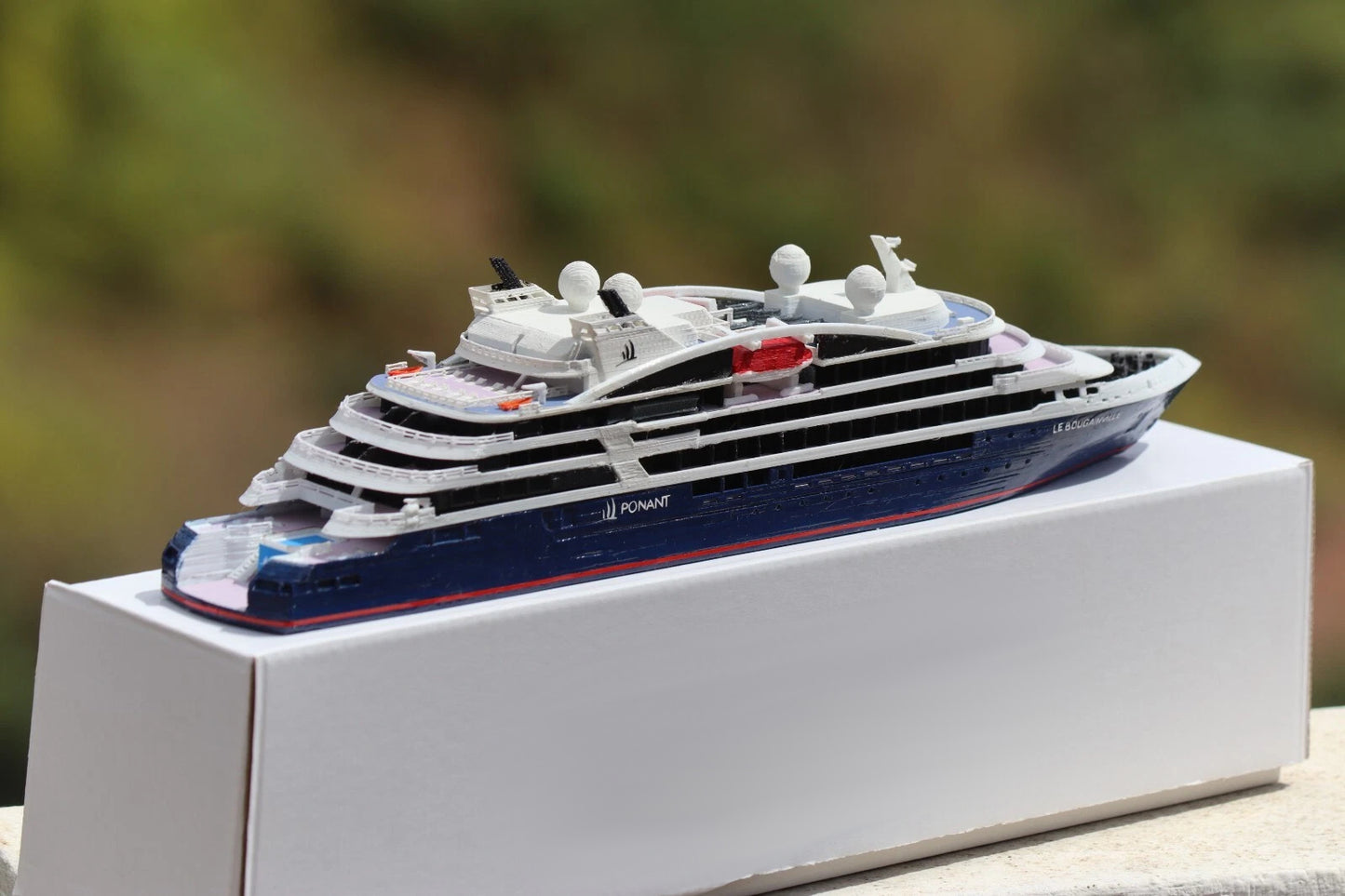 Compagnie du Ponant' Le Bougainville cruise ship model