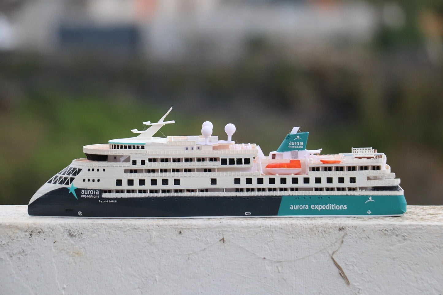 Aurora Expeditions' Sylvia Earle cruise ship model