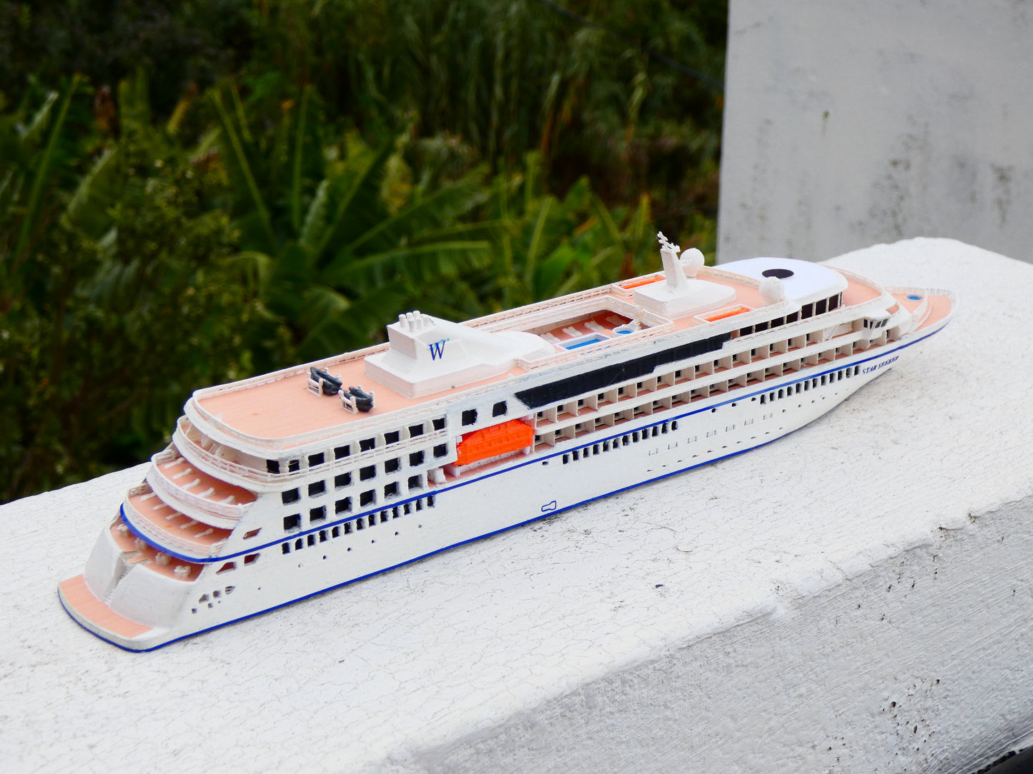 Windstar Cruises' Star Seeker cruise ship model