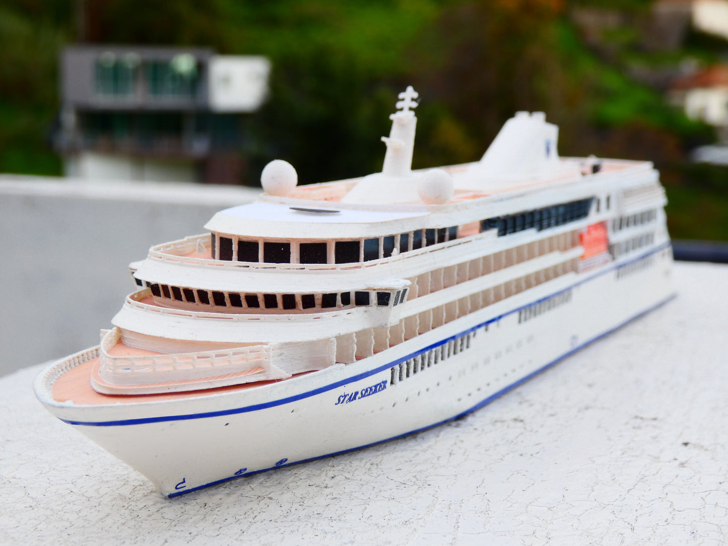Windstar Cruises' Star Seeker cruise ship model
